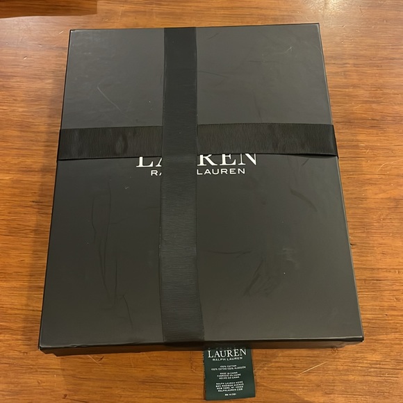 Ralph Lauren Cotton Ringspun Knit Throw Blanket red 50”x70” new - Picture 5 of 8